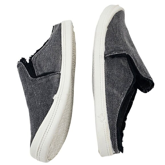 POP Womens Vibration Black Denim Canvas Slip-On Mule Slides Size 8M New No Box - Picture 5 of 10